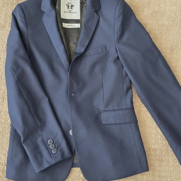 Black And Blanco Navy 3 Pc Suit Boys Size 14 - Picture 7 of 7